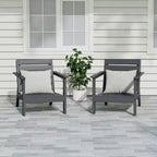 WestinTrends Avalon Outdoor Patio HDPE Deep Seating Armchair (Set of 2)