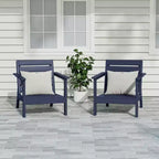 WestinTrends Avalon Outdoor Patio HDPE Deep Seating Armchair (Set of 2)