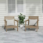 WestinTrends Avalon Outdoor Patio HDPE Deep Seating Armchair (Set of 2)