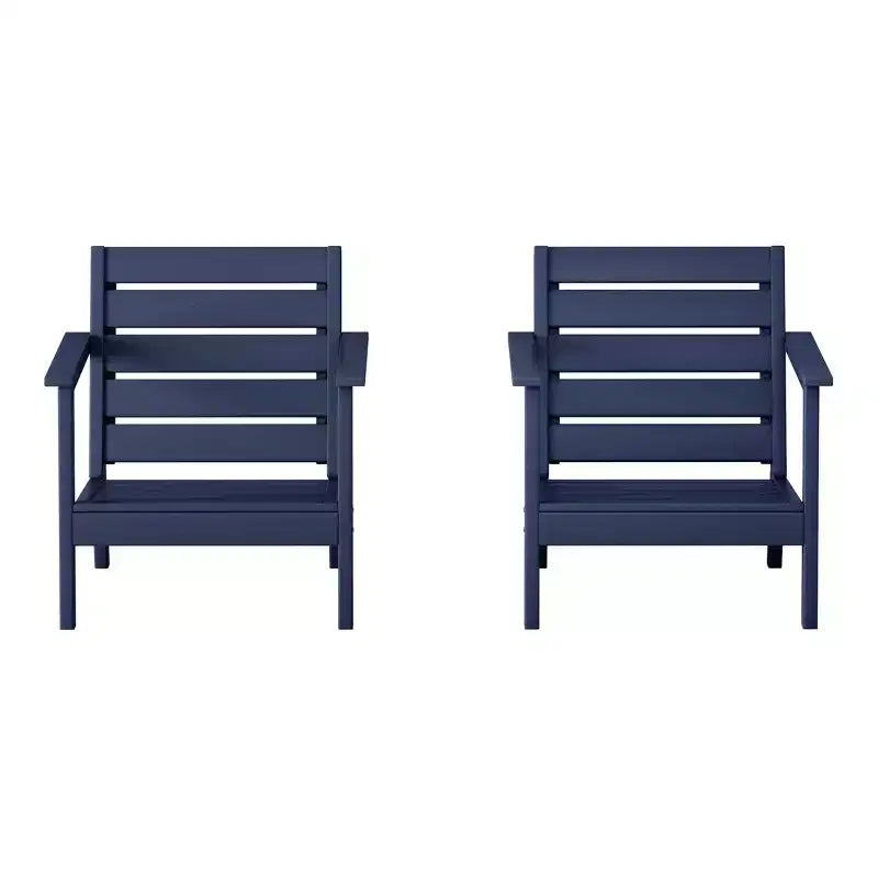 WestinTrends Avalon Poltrona da Esterno in HDPE con Seduta Profonda (Set da 2)