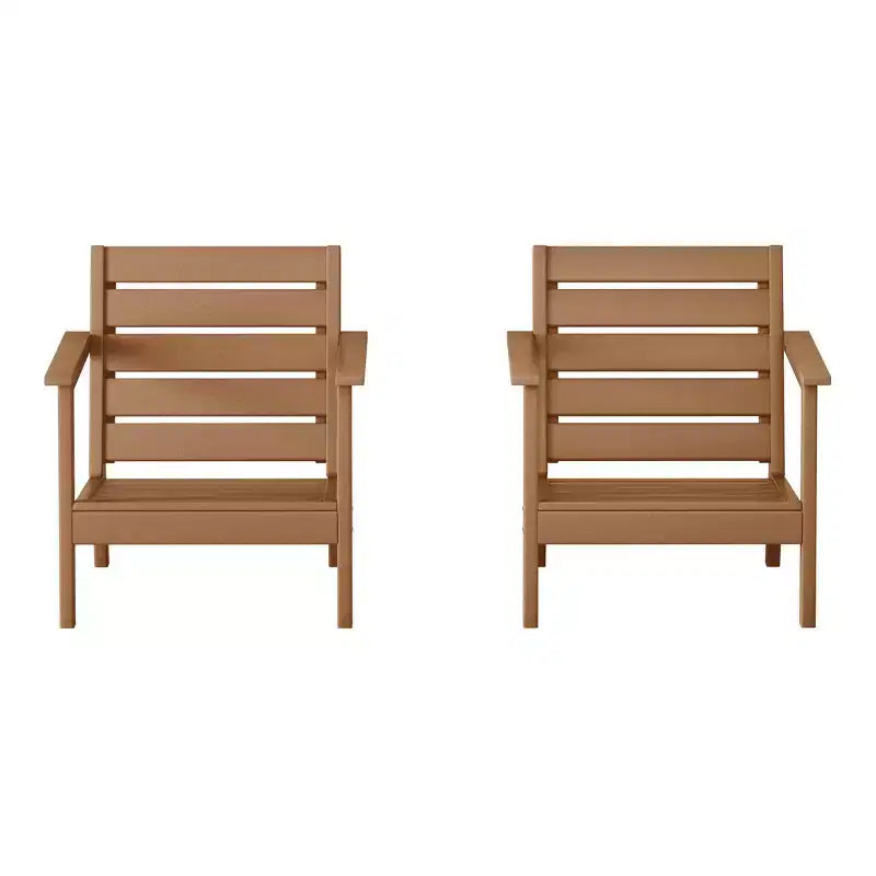 WestinTrends Avalon Poltrona da Esterno in HDPE con Seduta Profonda (Set da 2)