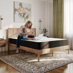 Flash Furniture Materasso Ibrido Dream con Gel Rinfrescante, Schiuma CertiPUR-US e Molle Insacchettate, Altezza 25 cm, in Scatola