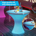 Mjkone 23 H Rechargable Bar Table Indoor for Cocktail Pub