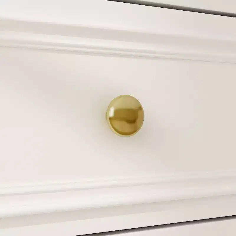 Hitow 12 Drawer Horizontal Dresser Gold Metal Pulls Chest of Drawers