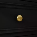 Hitow 12 Drawer Horizontal Dresser Gold Metal Pulls Chest of Drawers