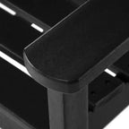 Sedia da pranzo classica con braccioli WestinTrends Ashore per esterni in HDPE, colore bianco