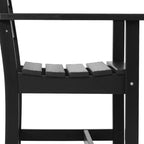 Sedia da pranzo classica con braccioli WestinTrends Ashore per esterni in HDPE, colore bianco
