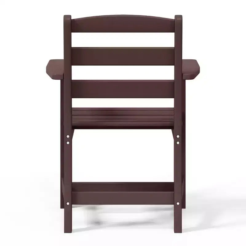 Sedia da pranzo classica con braccioli WestinTrends Ashore per esterni in HDPE, colore bianco