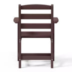 Sedia da pranzo classica con braccioli WestinTrends Ashore per esterni in HDPE, colore bianco