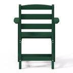 Sedia da pranzo classica con braccioli WestinTrends Ashore per esterni in HDPE, colore bianco