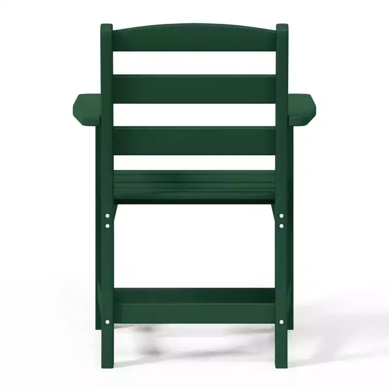 Sedia da pranzo classica con braccioli WestinTrends Ashore per esterni in HDPE, colore bianco
