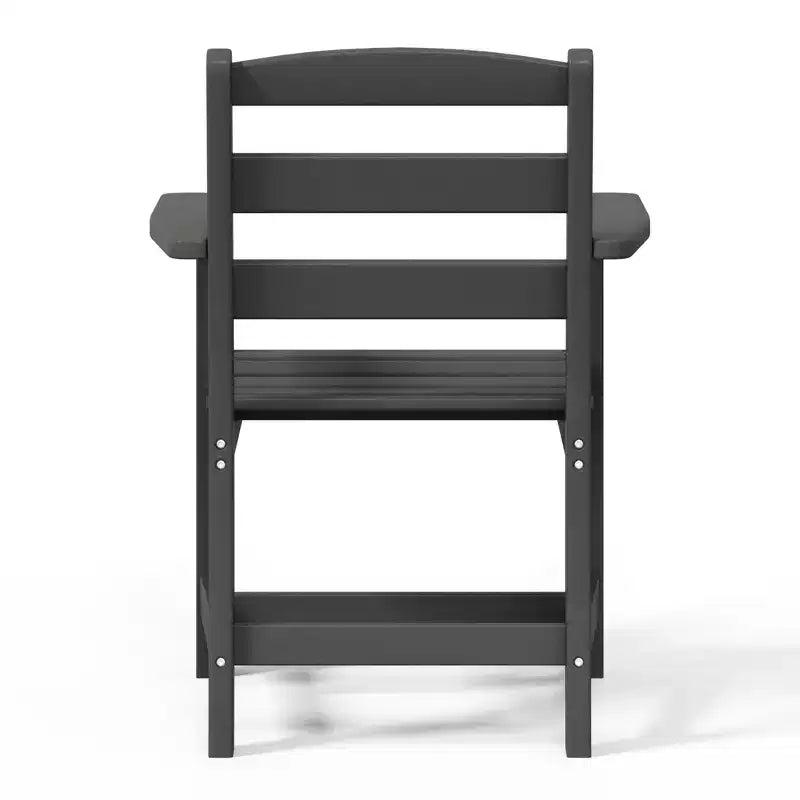 Sedia da pranzo classica con braccioli WestinTrends Ashore per esterni in HDPE, colore bianco