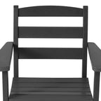 Sedia da pranzo classica con braccioli WestinTrends Ashore per esterni in HDPE, colore bianco