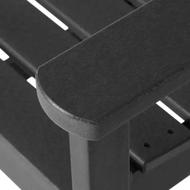 Sedia da pranzo classica con braccioli WestinTrends Ashore per esterni in HDPE, colore bianco