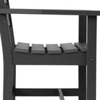 Sedia da pranzo classica con braccioli WestinTrends Ashore per esterni in HDPE, colore bianco