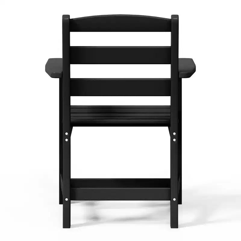 Sedia da pranzo classica con braccioli WestinTrends Ashore per esterni in HDPE, colore bianco