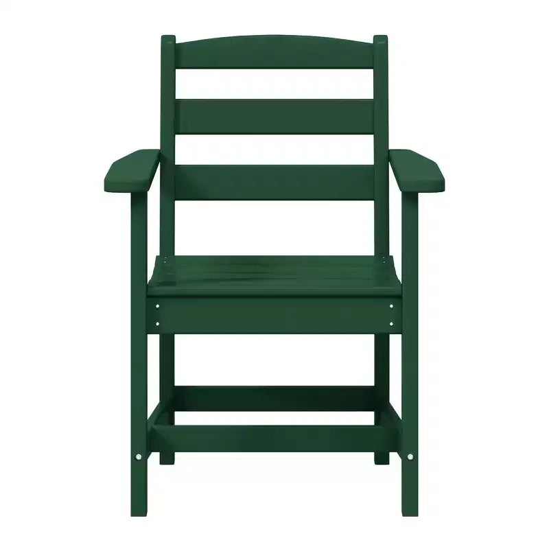 Sedia da pranzo classica con braccioli WestinTrends Ashore per esterni in HDPE, colore bianco