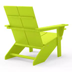 WestinTrends Riviera Outdoor HDPE Modern Adirondack Chair with Cup Holder, White