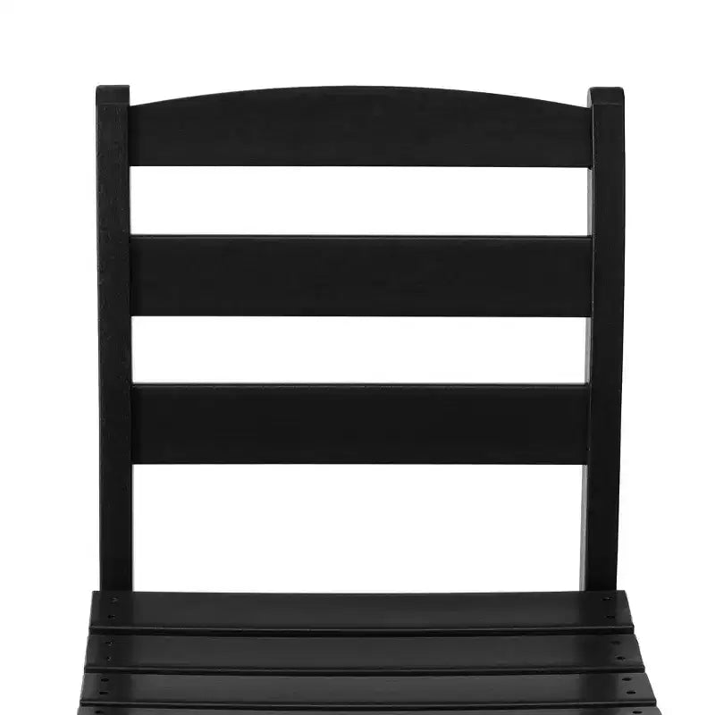 WestinTrends Ashore Sedia da pranzo laterale senza braccioli classica da esterno in HDPE, grigia