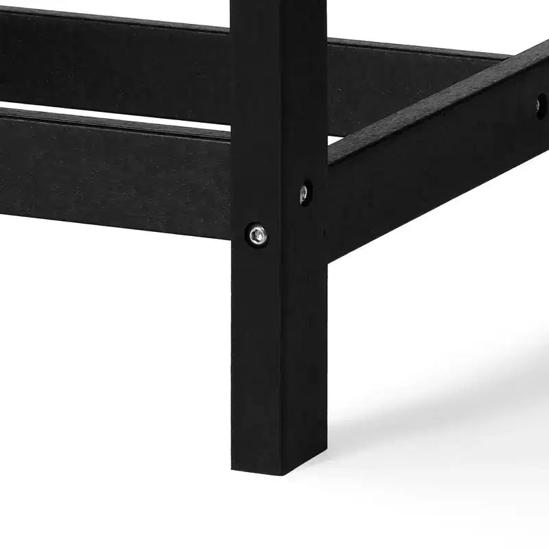 WestinTrends Ashore Sedia da pranzo laterale senza braccioli classica da esterno in HDPE, grigia