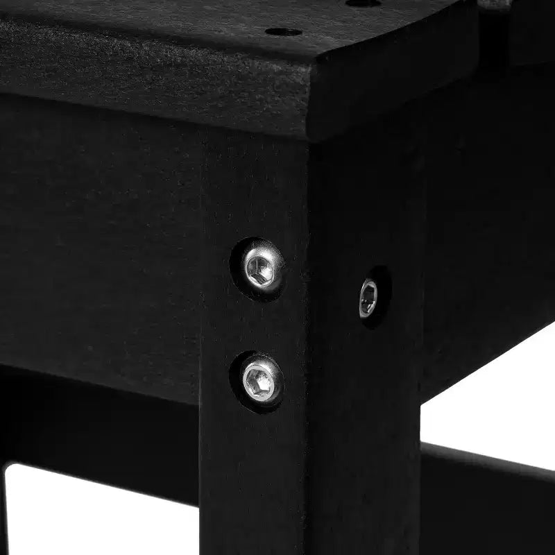 WestinTrends Ashore Sedia da pranzo laterale senza braccioli classica da esterno in HDPE, grigia
