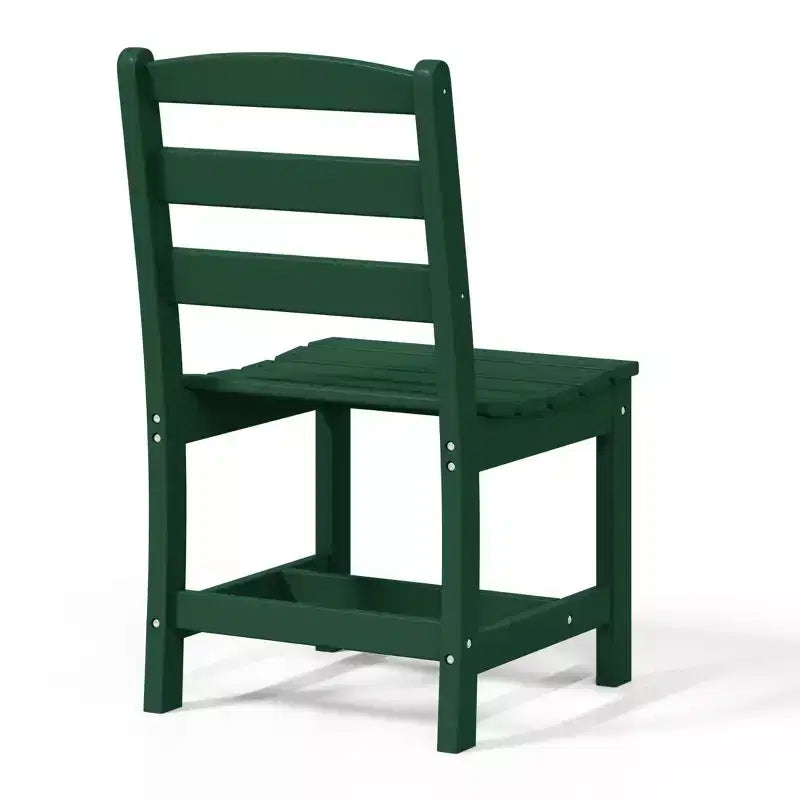 WestinTrends Ashore Sedia da pranzo laterale senza braccioli classica da esterno in HDPE, grigia