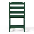 WestinTrends Ashore Sedia da pranzo laterale senza braccioli classica da esterno in HDPE, grigia