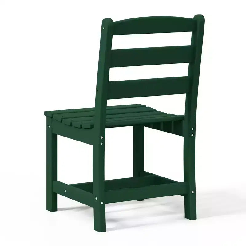 WestinTrends Ashore Sedia da pranzo laterale senza braccioli classica da esterno in HDPE, grigia