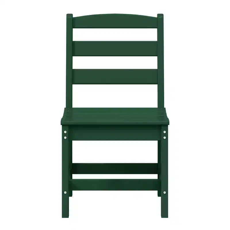 WestinTrends Ashore Sedia da pranzo laterale senza braccioli classica da esterno in HDPE, grigia