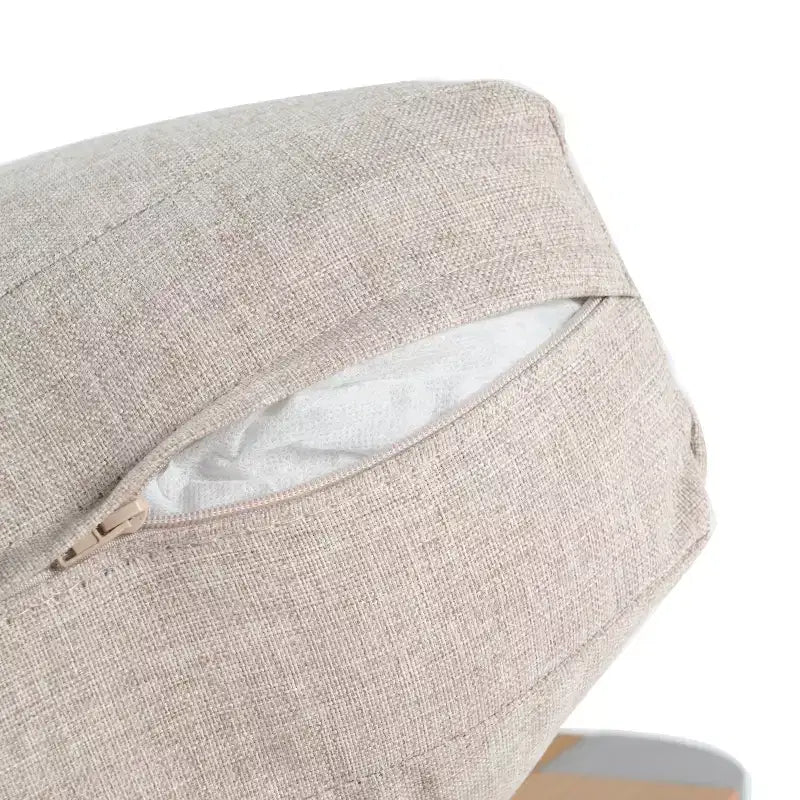 Poltrona da club da esterno Christopher Knight Home Therone in alluminio con cuscini, argento/beige