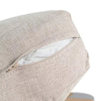 Poltrona da club da esterno Christopher Knight Home Therone in alluminio con cuscini, argento/beige