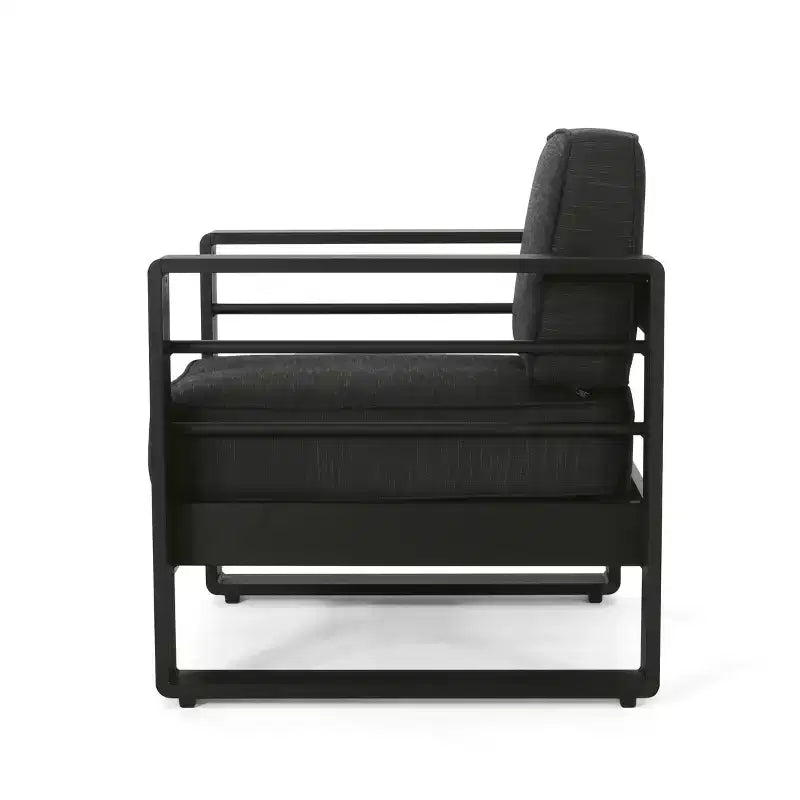 Poltrona da esterno Christopher Knight Home Raban in alluminio con cuscini