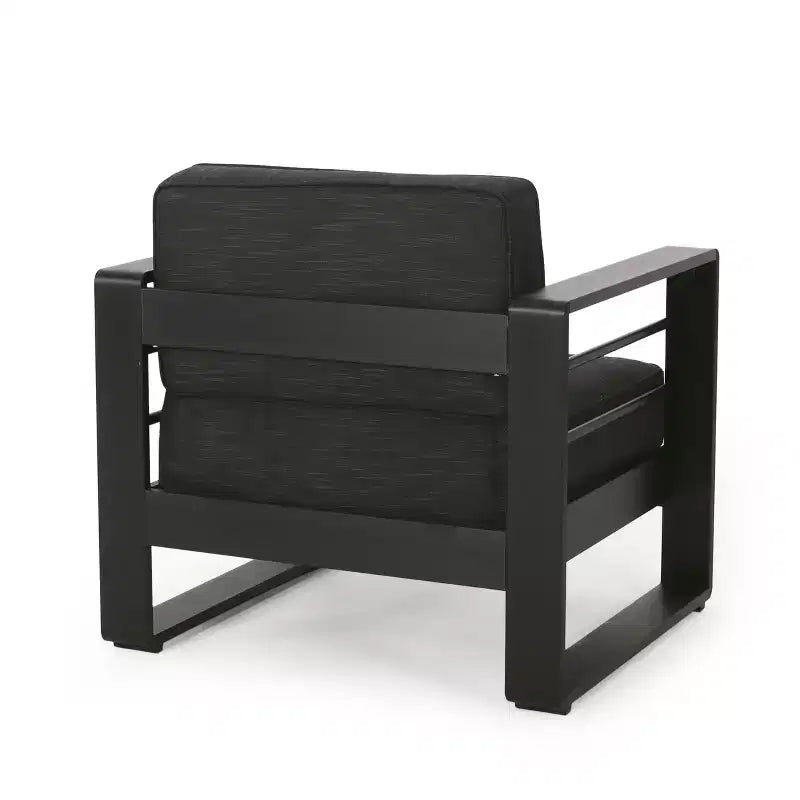 Poltrona da esterno Christopher Knight Home Raban in alluminio con cuscini