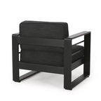 Poltrona da esterno Christopher Knight Home Raban in alluminio con cuscini