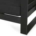 Poltrona da esterno Christopher Knight Home Raban in alluminio con cuscini