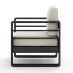 Poltrona da esterno Christopher Knight Home Raban in alluminio con cuscini