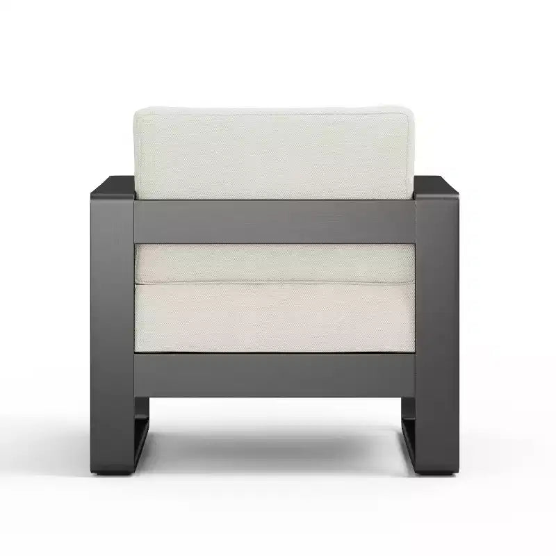Poltrona da esterno Christopher Knight Home Raban in alluminio con cuscini