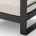 Poltrona da esterno Christopher Knight Home Raban in alluminio con cuscini