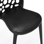 WestinTrends Playa Outdoor Modern Stackable Patio Dining Chairs (Set of 2)