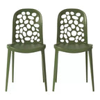 WestinTrends Playa Outdoor Modern Stackable Patio Dining Chairs (Set of 2)