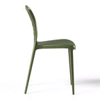WestinTrends Playa Outdoor Modern Stackable Patio Dining Chairs (Set of 2)