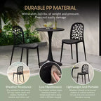 WestinTrends Playa Outdoor Modern Stackable Patio Dining Chairs (Set of 2)