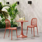 WestinTrends Playa Outdoor Modern Stackable Patio Dining Chairs (Set of 2)