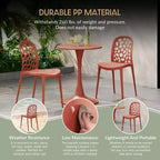 WestinTrends Playa Outdoor Modern Stackable Patio Dining Chairs (Set of 2)
