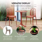 WestinTrends Playa Outdoor Modern Stackable Patio Dining Chairs (Set of 2)