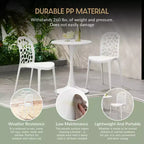 WestinTrends Playa Outdoor Modern Stackable Patio Dining Chairs (Set of 2)