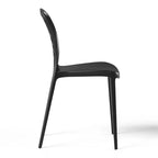 WestinTrends Playa Outdoor Modern Stackable Patio Dining Chairs (Set of 2)