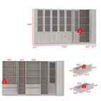 Mobile versatile in legno Famapy personalizzabile come libreria, mobile laterale o da cucina