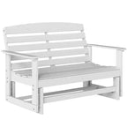 Outsunny Dondolo da Giardino per 2 Persone Poltrona a Dondolo Doppia per Esterni con Telaio in HDPE a Doghe per Giardino e Veranda