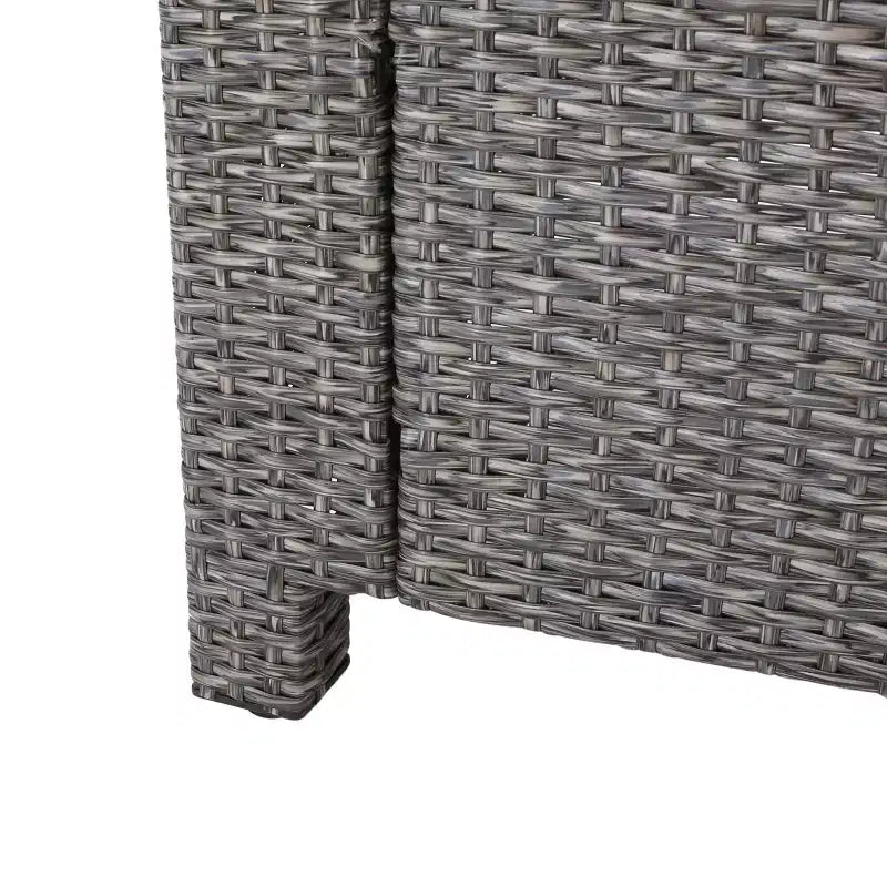 GDFStudio Venice Outdoor Wicker Club Chairs with Cushions (Set of 4)